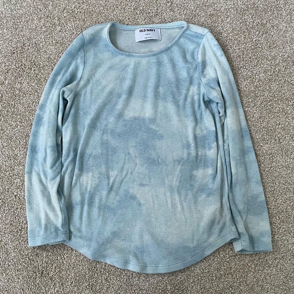 Old Navy Girls Tie Dye Long Sleeve Shirt Size Small (6-7)